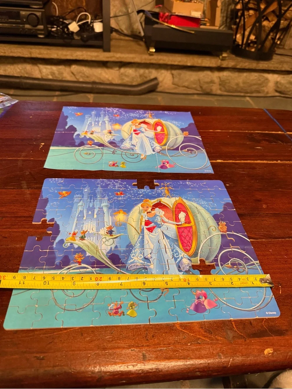 Cinderella Carriage Kids Puzzle - Blue